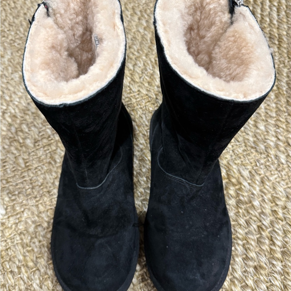 UGG Black Suede Winter Boots